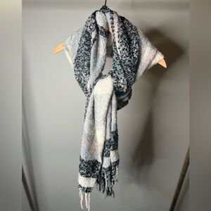 Pink Black and White Scarf